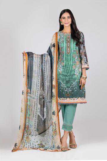 Bonanza Satrangi ASO213P39 D Green Summer Collection 2021